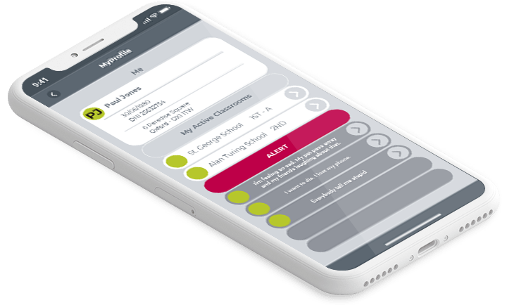 mooday alerts interface